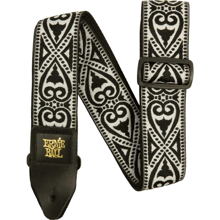 Acquista ERNIE BALL 5345 BLACK HEART JACQUARD STRAP online | Merula Strumenti Musicali