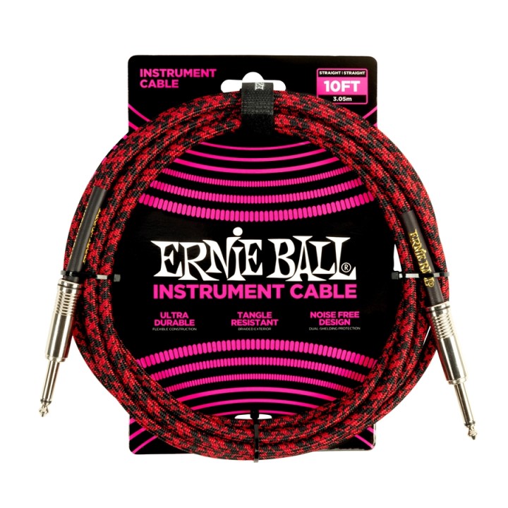 Acquista ERNIE BALL 6394 BRAIDED STRAIGHT STRAIGHT 3M online | Merula Strumenti Musicali