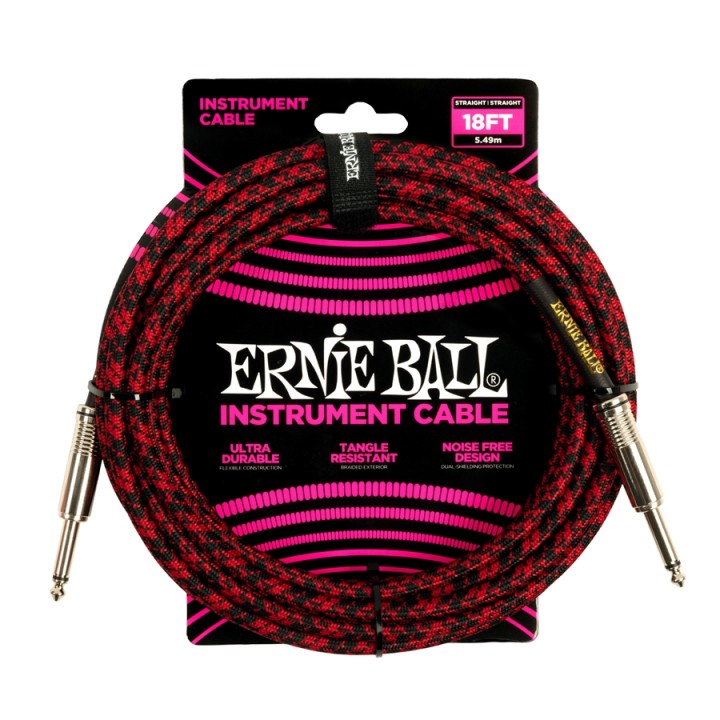 Acquista ERNIE BALL 6396 BRAIDED STRAIGHT STRAIGHT 5.5M online | Merula Strumenti Musicali