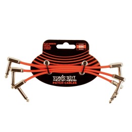 Acquista ERNIE BALL 6402 FLAT RIBBON PATCH CABLE RED 15,24CM 3-PK online | Merula Strumenti Musicali