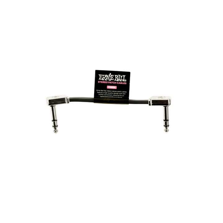 Acquista ERNIE BALL 6407 SINGLE FLAT RIBBON STEREO PATCH CABLE 7,62CM online | Merula Strumenti Musicali