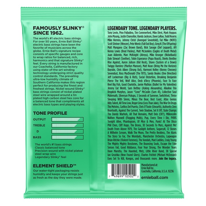 Acquista ERNIE BALL 2841 HYPER SLINKY BASS 40-100 online | Merula Strumenti Musicali