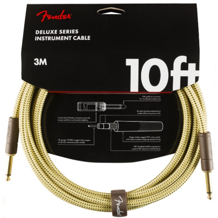 Acquista FENDER 0990820089 Deluxe 10' Inst Cable Twd online | Merula Strumenti Musicali