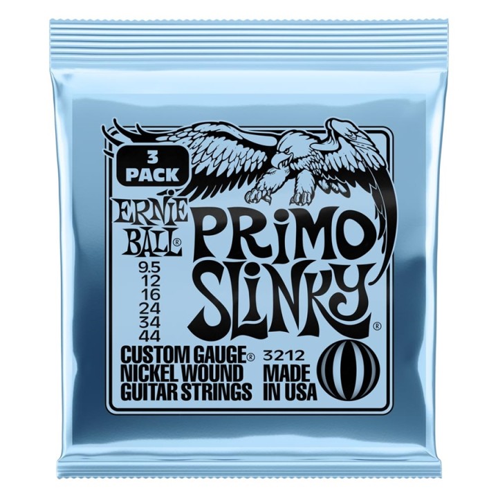Acquista ERNIE BALL 3212 PRIMO SLINKY NCKL WND3 PK 9.5 44 online | Merula Strumenti Musicali