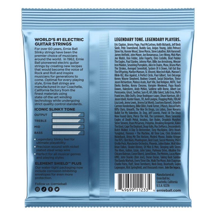 Acquista ERNIE BALL 3212 PRIMO SLINKY NCKL WND3 PK 9.5 44 online | Merula Strumenti Musicali