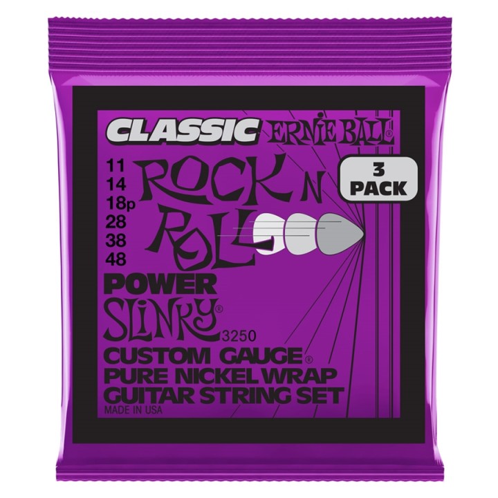 Acquista ERNIE BALL 3250 POWER SLINKY CLAS RNR PK 11 48 online | Merula Strumenti Musicali