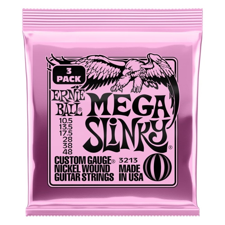 Acquista ERNIE BALL 3213 MEGA SLINKY NCKLWND 3 PK 10.5 4 online | Merula Strumenti Musicali