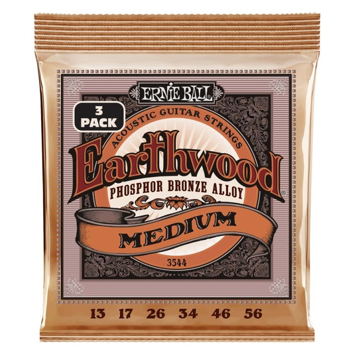 Acquista ERNIE BALL 3544 ERTHWD MED PHOS 3 PK 13 56 online | Merula Strumenti Musicali