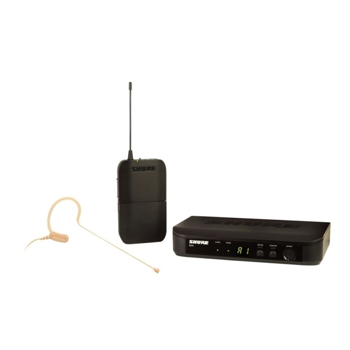 Shure - BLX14RE-MX53 SISTEMA WIRELESS BLX4RE, BLX1, MX153T-O-TQG. (M17)