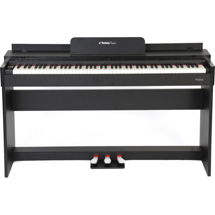 technopiano tp-300s bk pianoforte digitale portatile 88