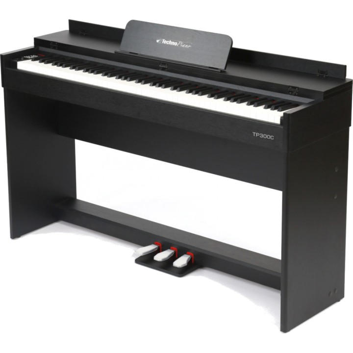 technopiano tp-300s bk pianoforte digitale portatile 88