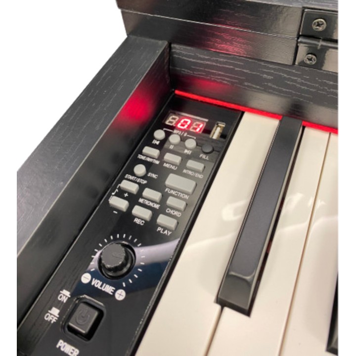 technopiano tp-300s bk pianoforte digitale portatile 88