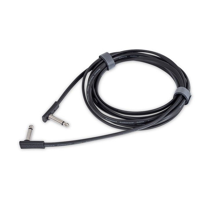 Acquista ROCKBOARD FLAT INSTRUMENT CABLE ANGOLO/ANGOLO 300CM RBO CAB FL 300BLK AA online | Merula Strumenti Musicali