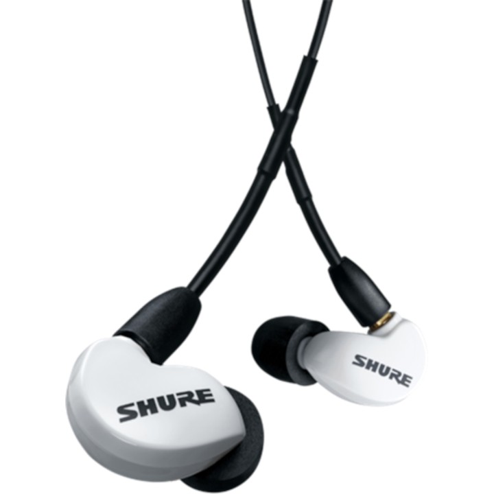 Acquista SHURE SE215DYWH+UNI-EFS AONIC 215 AURICOLARI COLORE BIANCO online | Merula Strumenti Musicali