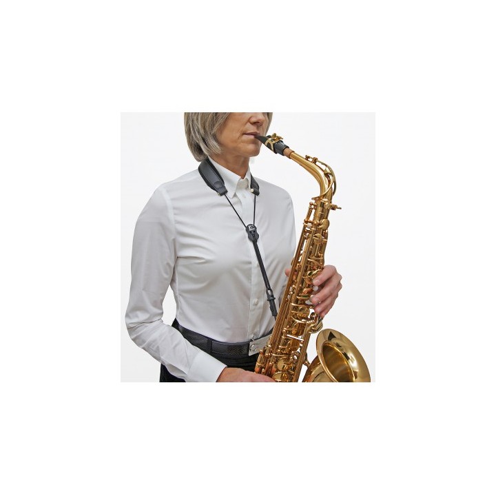 Acquista BG S20SH TRACOLLA SAX SOPR/ALTO/TEN, MOSCHETTONE , IN PELLE online | Merula Strumenti Musicali