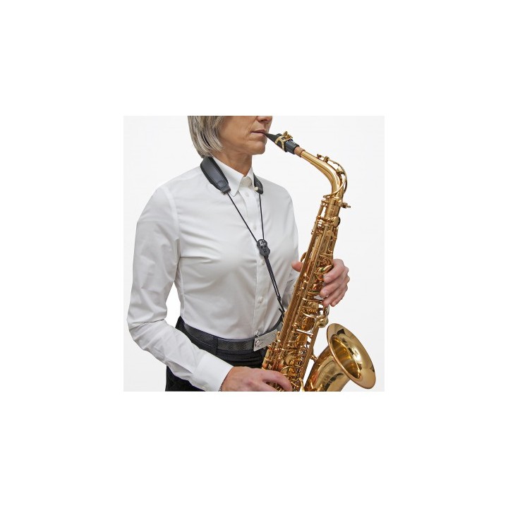 Acquista BG S20M TRACOLLA IN PELLE ALTO/TENORE/SOPRANO GANCIO METALLO online | Merula Strumenti Musicali