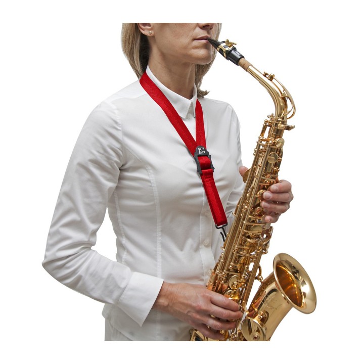 Acquista BG S39M TRACOLLA SAX ALTO/TENORE, GANCIO, ROSSO online | Merula Strumenti Musicali