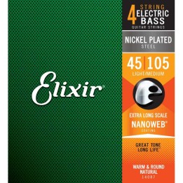 Acquista ELIXIR 14087 ELECTRIC BASS NICKEL PLATED STEEL NANOWEB online | Merula Strumenti Musicali