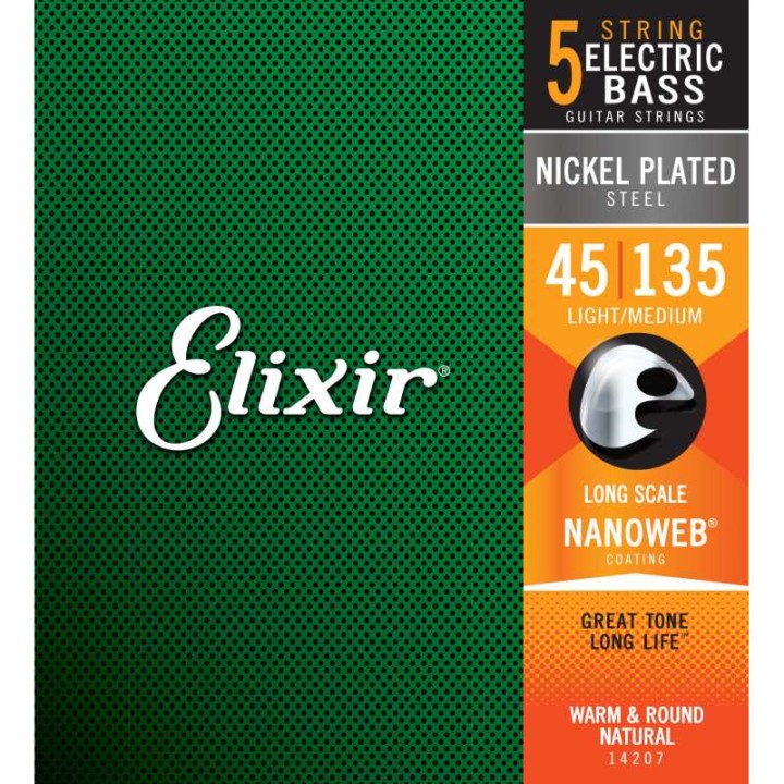 Acquista ELIXIR 14207 ELECTRIC BASS NICKEL PLATED STEEL NANOWEB online | Merula Strumenti Musicali