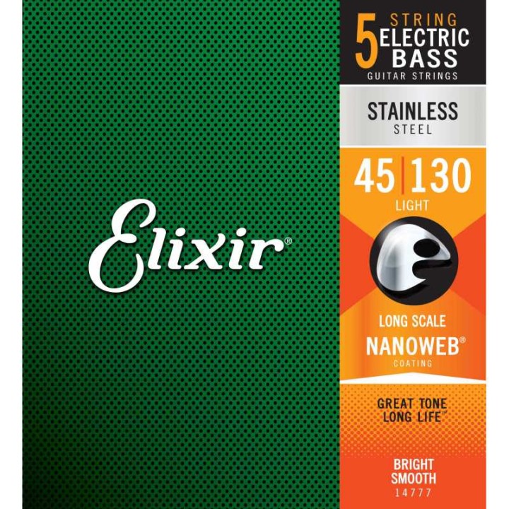 Acquista ELIXIR 14777 ELECTRIC BASS STAINLESS STEEL NANOWEB online | Merula Strumenti Musicali