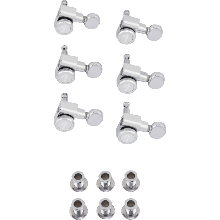 Fender | 0990818500 Locking Tuners, Chrome Vint Button