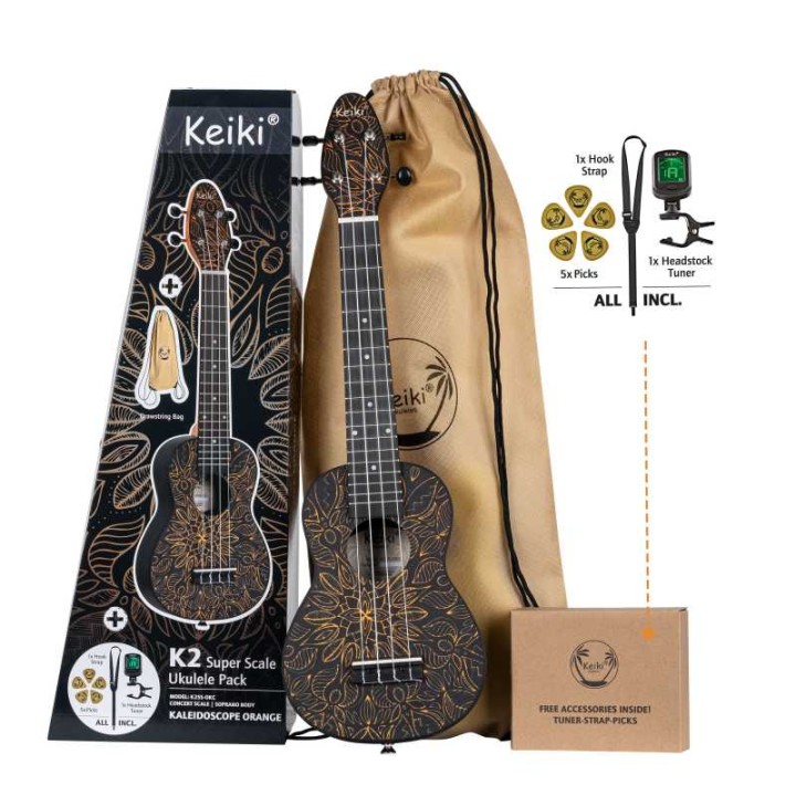 KEIKI - K2SS-OKC Ukulele soprano colorato