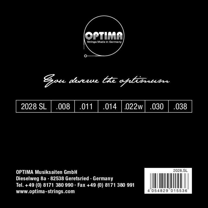 Acquista OPTIMA GOLD STRINGS ROUND WOUND 2028SL online | Merula Strumenti Musicali