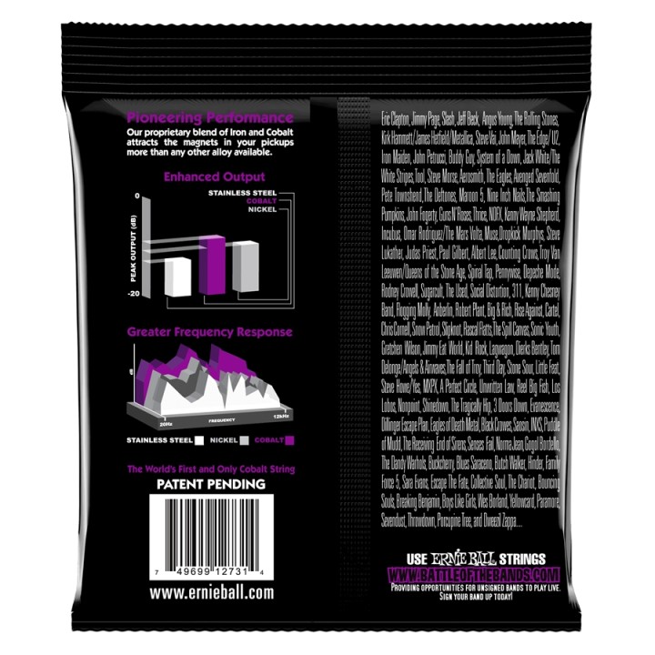 Acquista ERNIE BALL 2731 POWER SLINKY COBALT 55-110 online | Merula Strumenti Musicali