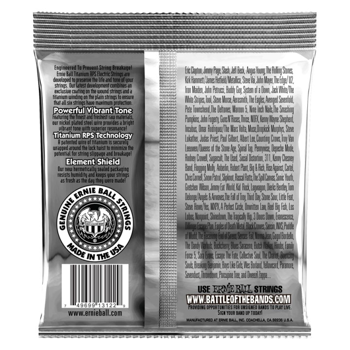 Acquista ERNIE BALL 3122 RPS COATED TITANIUM HYBRID SLINKY 9-46 online | Merula Strumenti Musicali