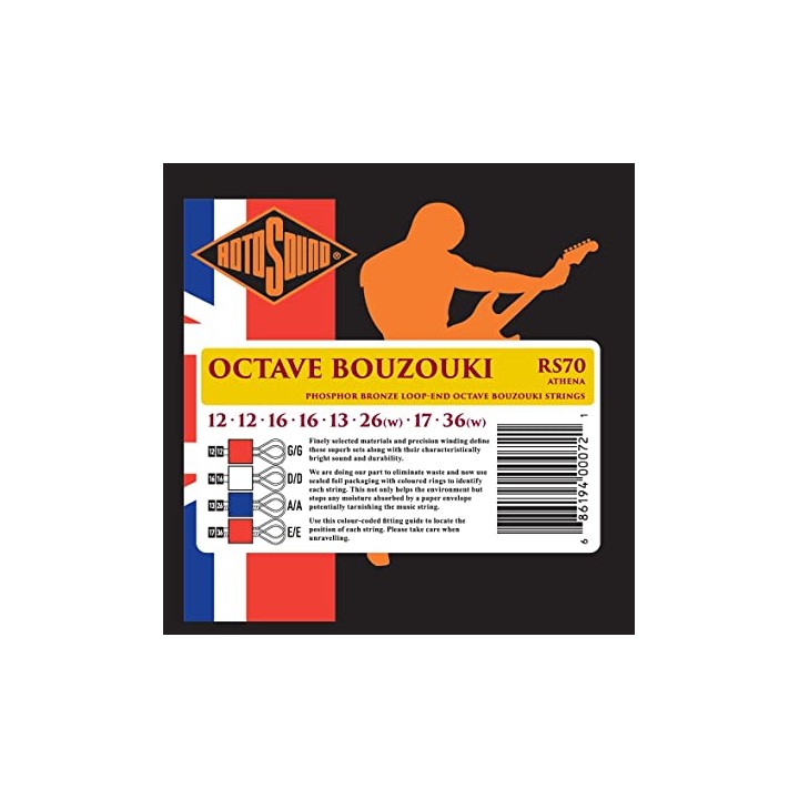 Acquista ROTOSOUND Rs70 Muta Bouzuki Phosphor Bronze online | Merula Strumenti Musicali
