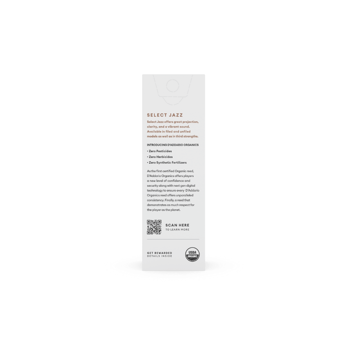 Acquista D'ADDARIO ORGANICS SELECT JAZZ UNFILED ANCE SAX TENORE SIB 2 MEDIUM - ORRS05TSX2M online | Merula Strumenti Musicali