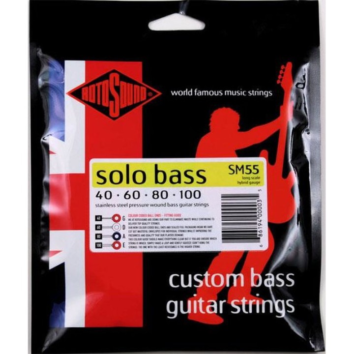 Acquista ROTOSOUND Sm55 Solo Bass 55 Muta Stainless Steel 40-100 online | Merula Strumenti Musicali