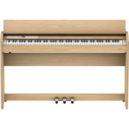 roland f701-la light oak piano digitale con mobile