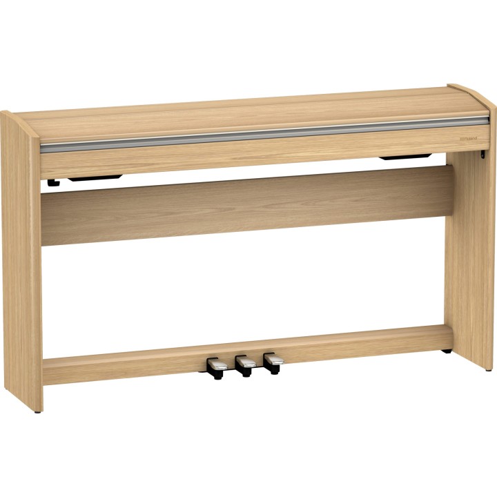roland f701-la light oak piano digitale con mobile