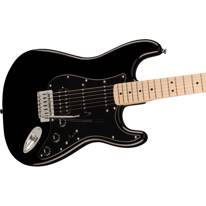 Acquista SQUIER Sonic Stratocaster Hss, Maple Fingerboard, Black Pickguard, Black online | Merula Strumenti Musicali