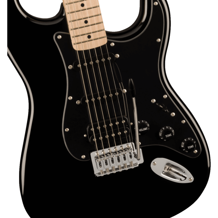 Acquista SQUIER Sonic Stratocaster Hss, Maple Fingerboard, Black Pickguard, Black online | Merula Strumenti Musicali