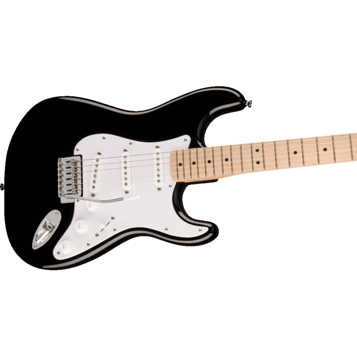 Acquista SQUIER Sonic Stratocaster, Maple Fingerboard, White Pickguard, Black online | Merula Strumenti Musicali