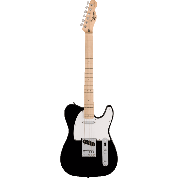 Acquista SQUIER Sonic Telecaster, Maple Fingerboard, White Pickguard, Black online | Merula Strumenti Musicali