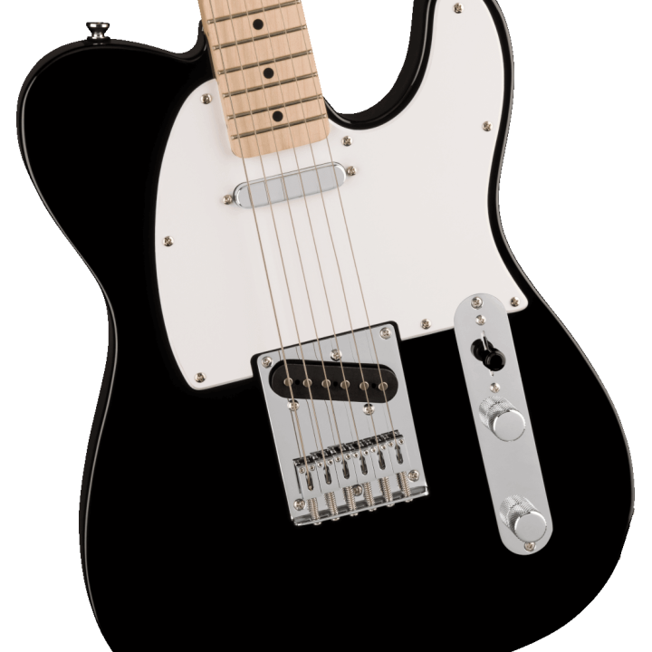 Acquista SQUIER Sonic Telecaster, Maple Fingerboard, White Pickguard, Black online | Merula Strumenti Musicali