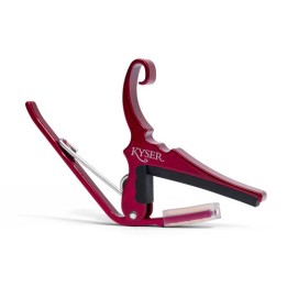 Acquista KYSER CAPOTASTO QUICK-CHANGE CAPO PER CHITARRA ACUSTICA ROSSO RUBINO 529220 online | Merula Strumenti Musicali