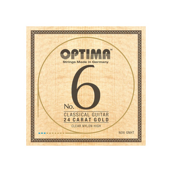 Acquista OPTIMA CORDE PER CHITARRA CLASSICA NO. 6 24 KARAT GOLD SET NYLON GOLD HIGH 654667 online | Merula Strumenti Musicali