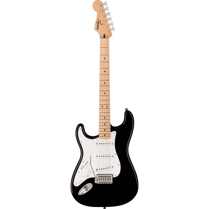 Acquista SQUIER Sonic Stratocaster Left-Handed, Maple Fingerboard, White Pickguard, Black online | Merula Strumenti Musicali