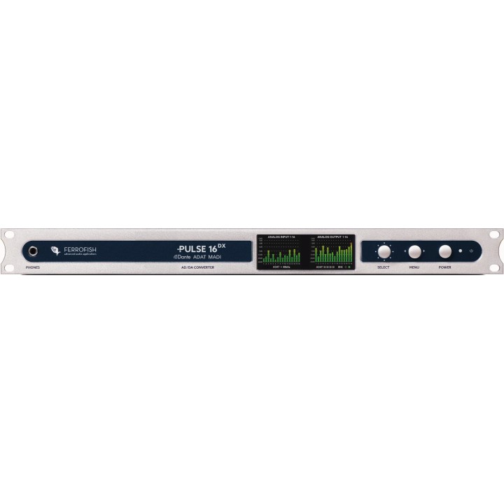 Ferrofish Pulse 16 DX - Convertitore AD/DA 16 canali, formato Dante, MADI e ADAT