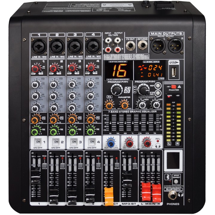 GLEMM MXD 06 | Mixer microfonico 6 canali con DSP