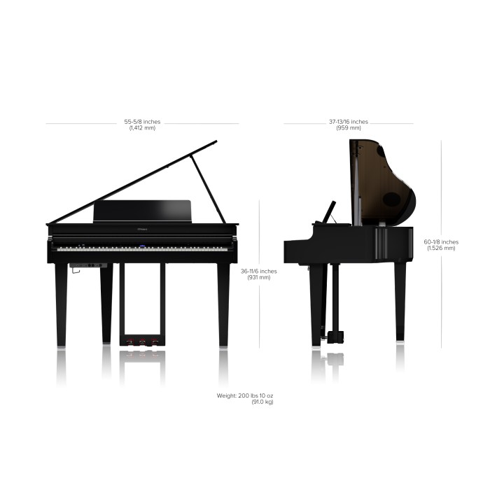 roland gp-6 pe pianoforte digitale a coda