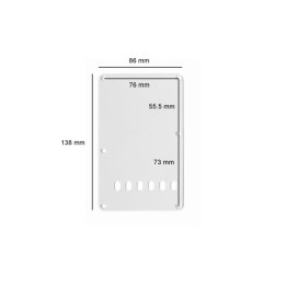 Acquista ALL PARTS PG-0556-025 PIASTRA COPRI MOLLE 6 FORI, BIANCO 1 STRATO online | Merula Strumenti Musicali