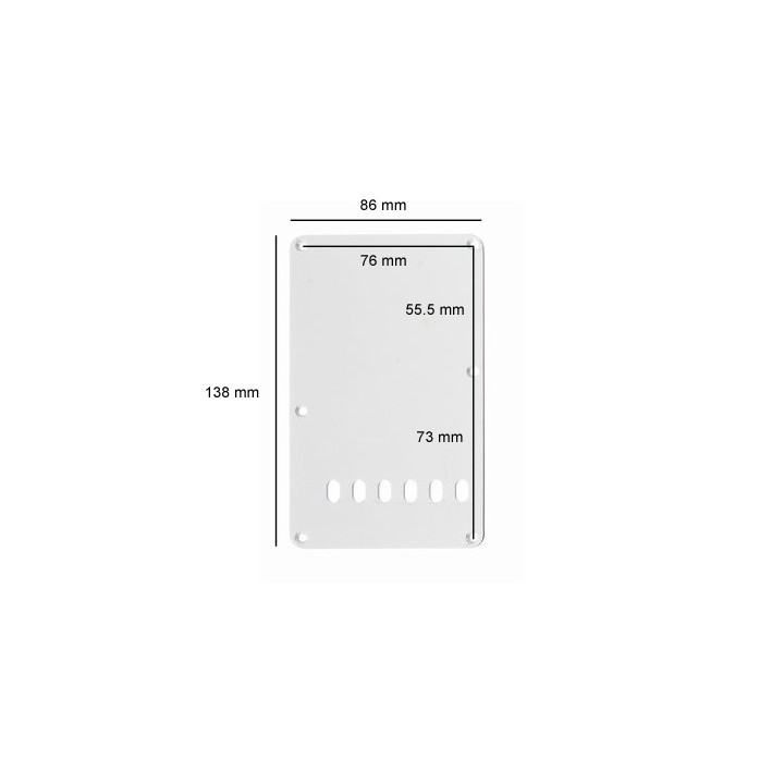 Acquista ALL PARTS PG-0556-025 PIASTRA COPRI MOLLE 6 FORI, BIANCO 1 STRATO online | Merula Strumenti Musicali