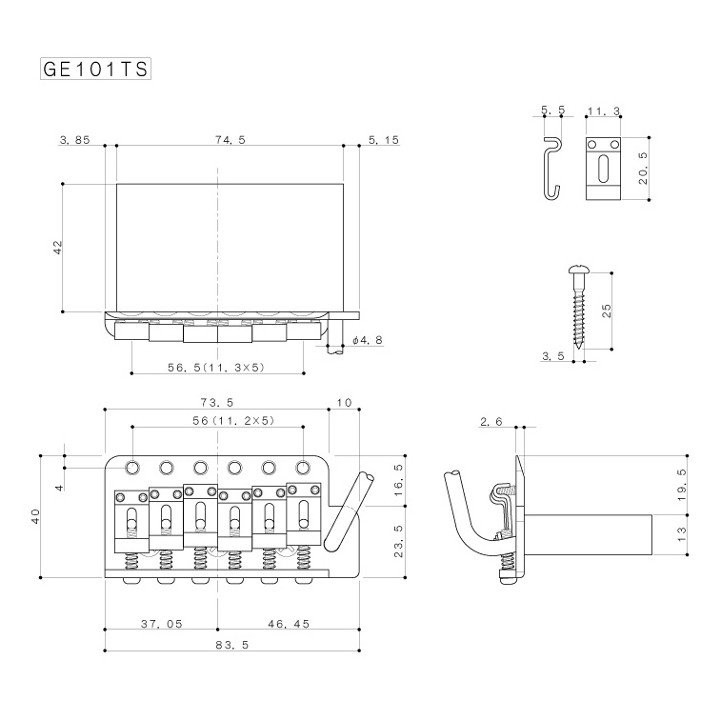 Acquista GOTOH 91802068 GE101TSAC online | Merula Strumenti Musicali