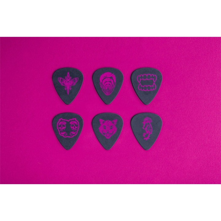 Acquista DUNLOP ILDCT02 I LOVE DUST PICK TIN MAGENTA BOX/6 online | Merula Strumenti Musicali