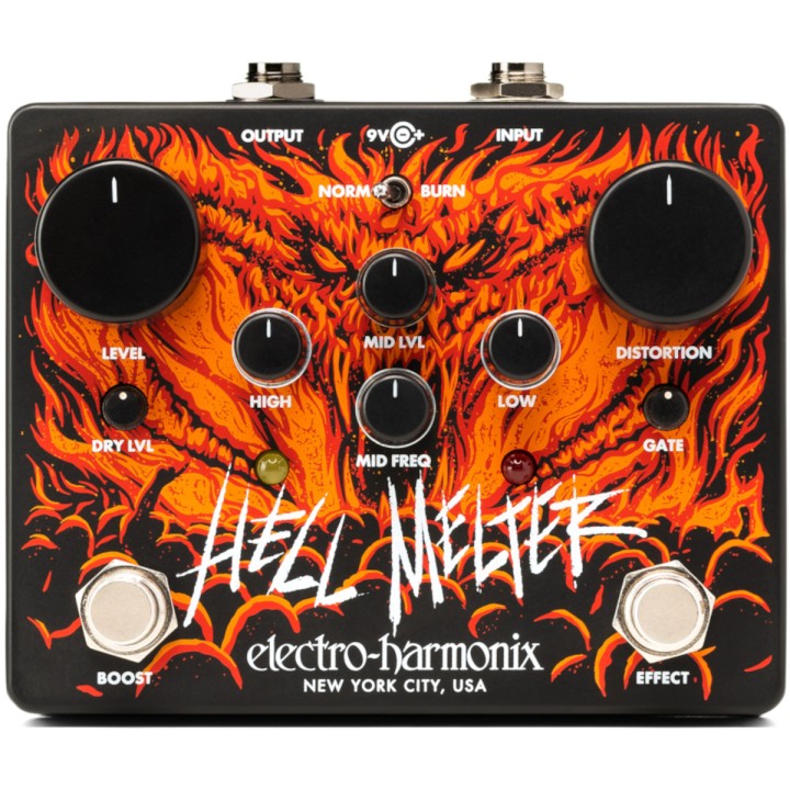 Acquista ELECTRO-HARMONIX Hell Melter Distortion online | Merula Strumenti Musicali